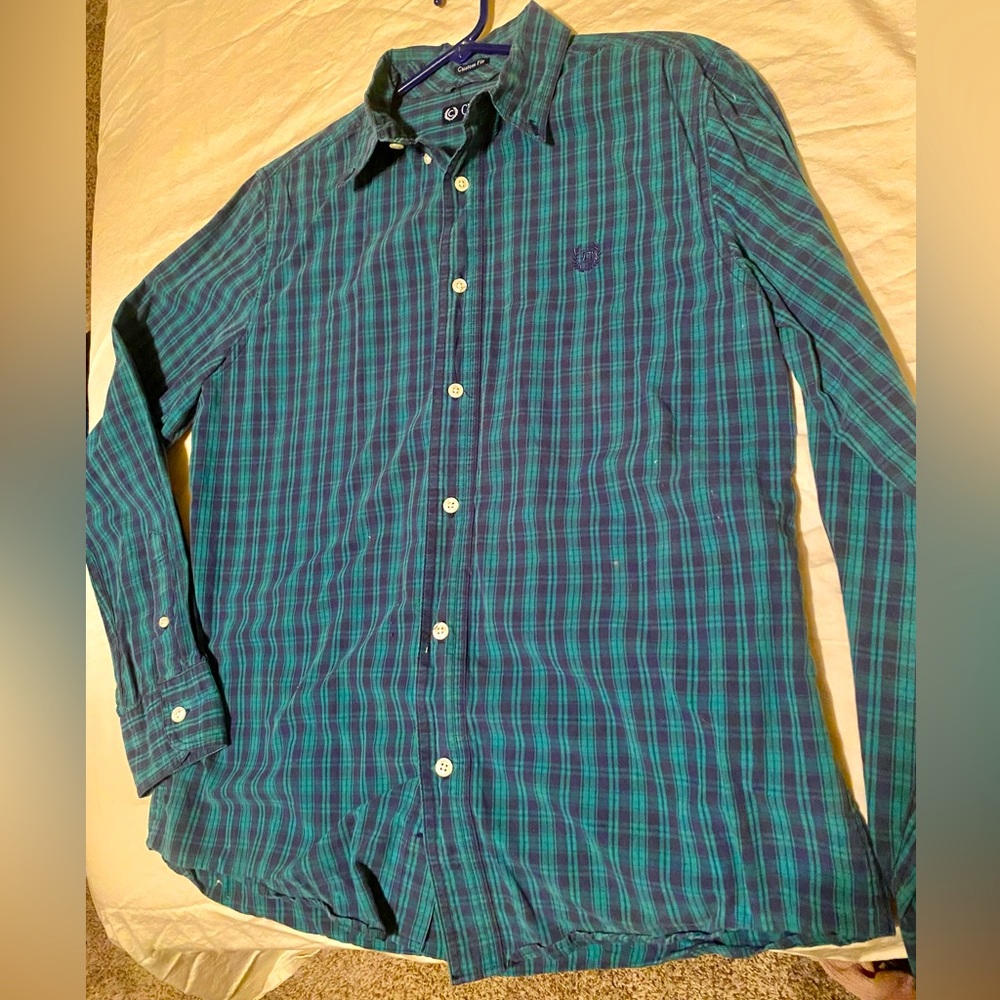Chaps plaid long sleeve button up